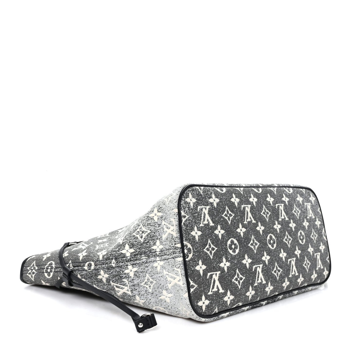 Denim Monogram Jacquard Neverfull MM Grey