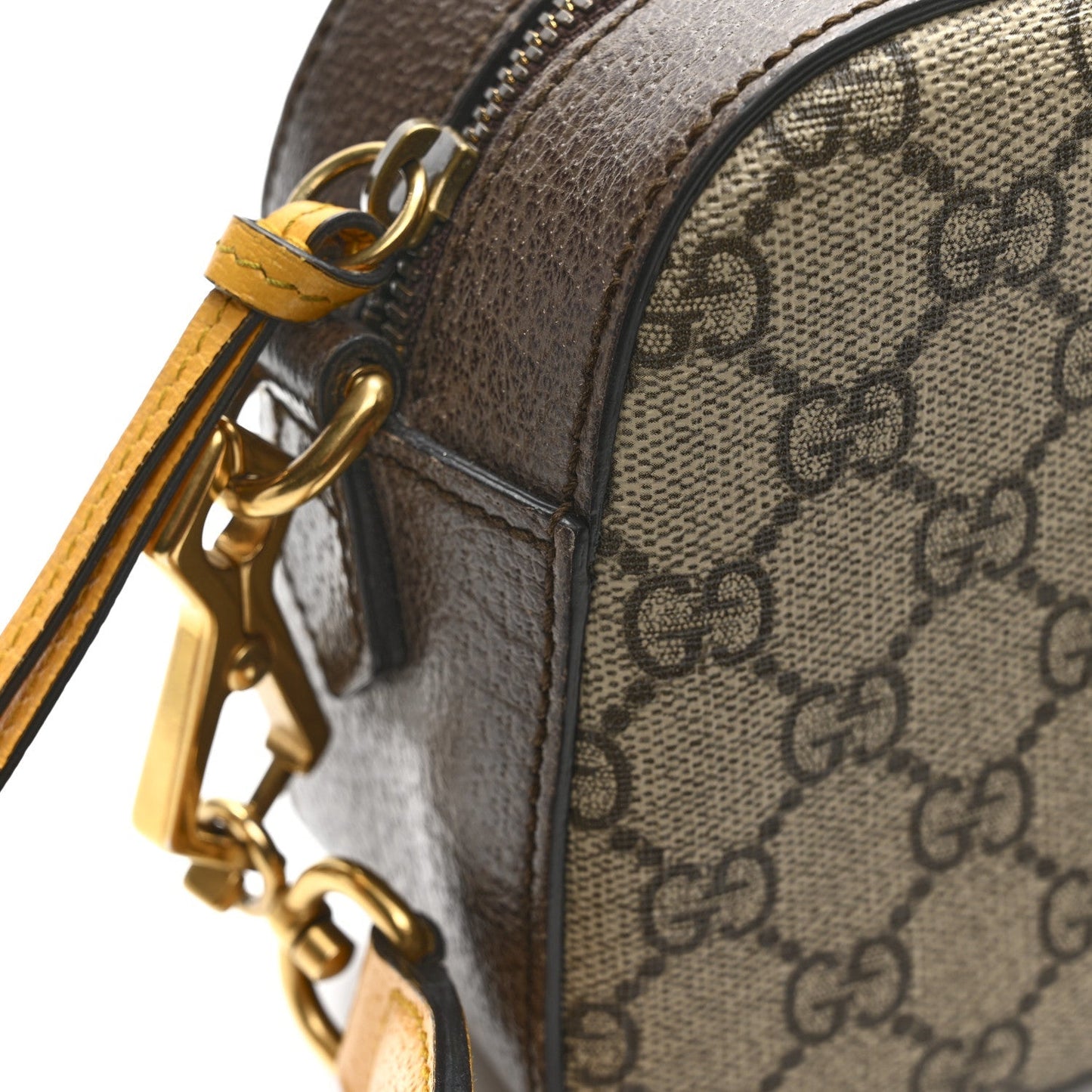 GG Supreme Monogram Web Neo Vintage Shoulder Bag Beige New Acero Crop