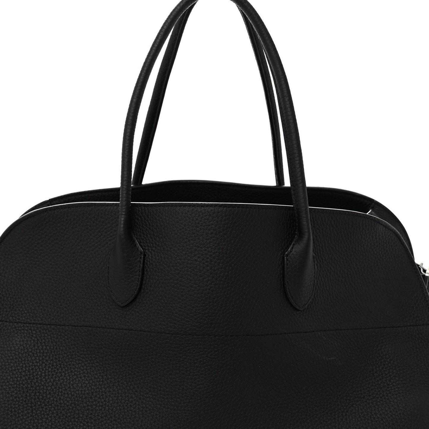 Matte Grained Calfskin EW Margaux Black