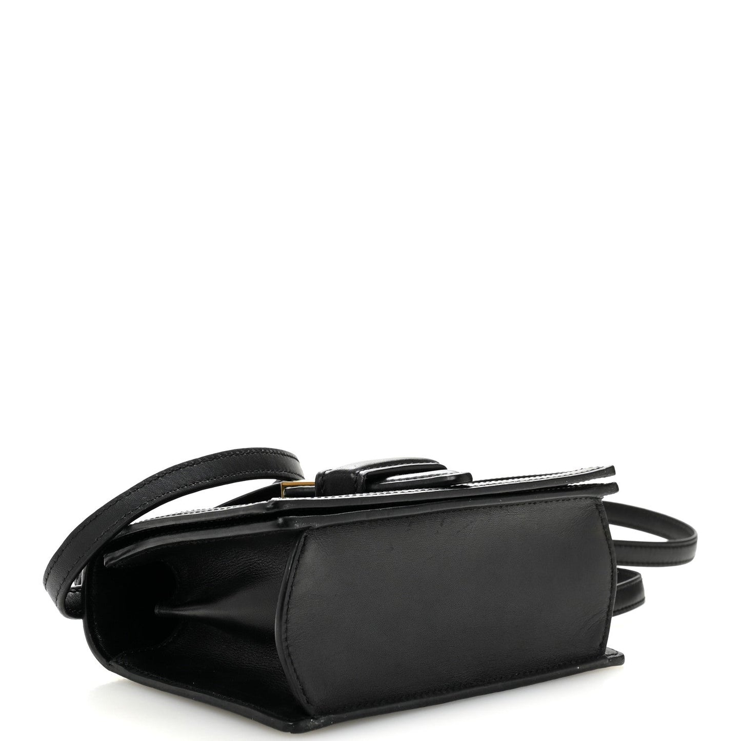 Calfskin Small Barcelona Shoulder Bag Black