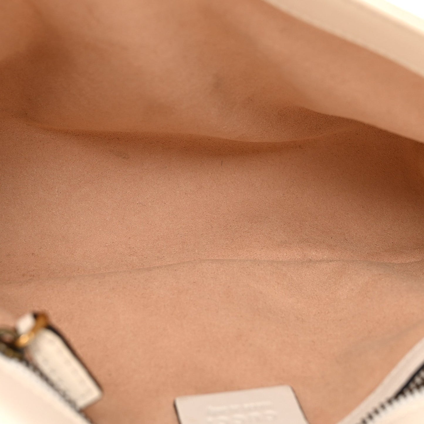 Calfskin Matelasse Small GG Marmont Shoulder Bag White