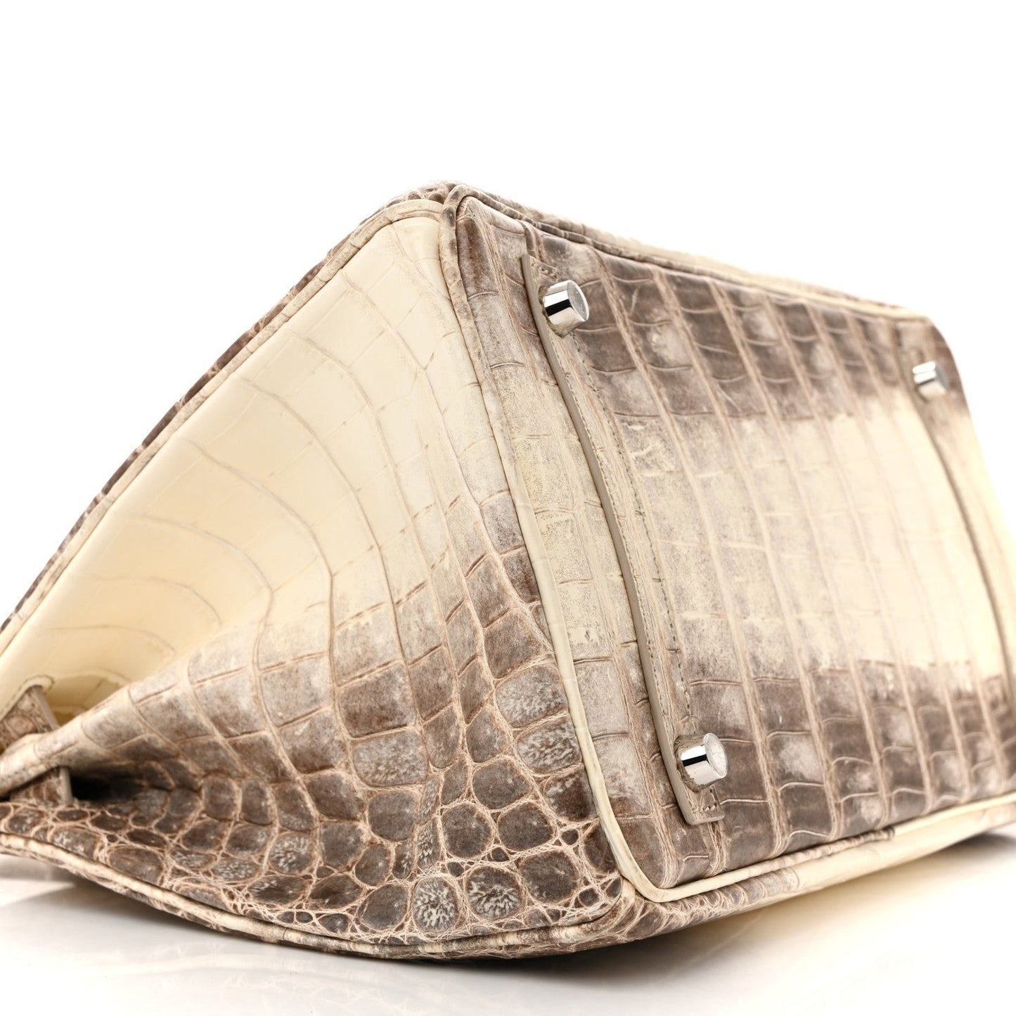 Matte Niloticus Crocodile Himalaya Birkin 30 Blanc
