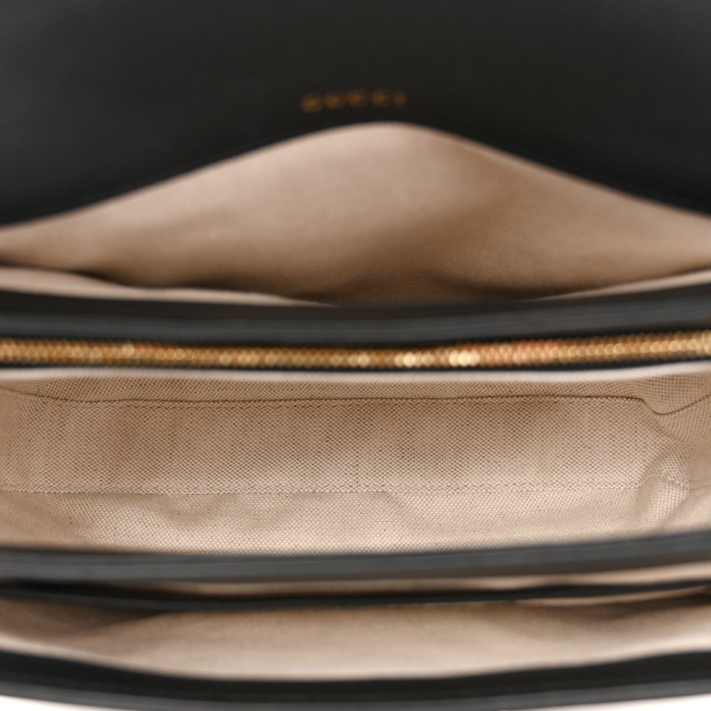 GG Supreme Monogram Horsebit 1955 Soft Small Shoulder Bag Beige Black