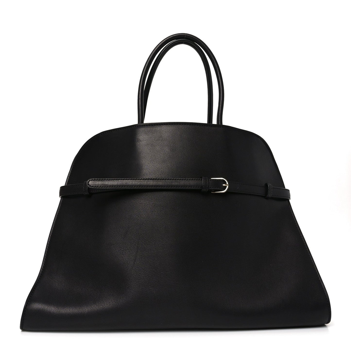 Polished Saddle Calfskin Soft Margaux Belt 15 Black