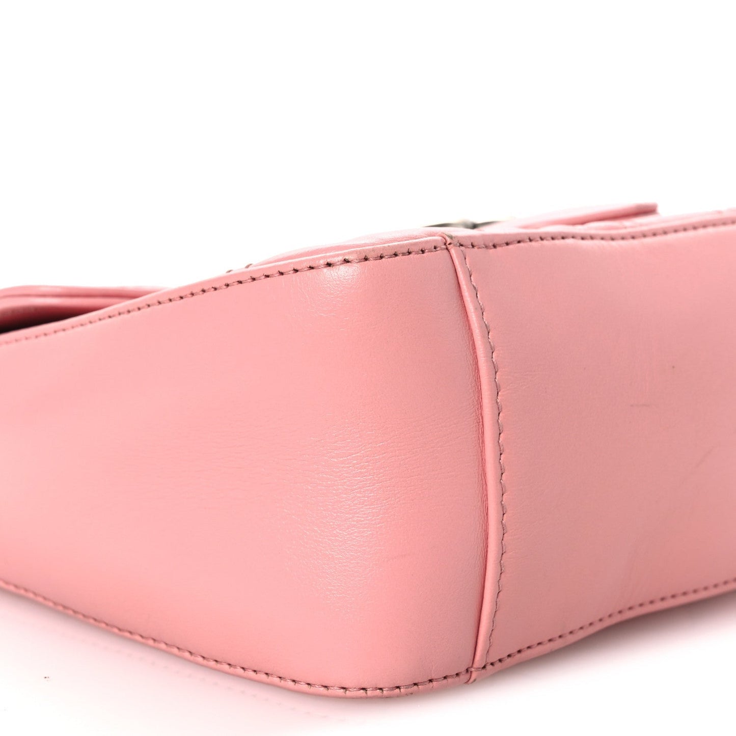 Calfskin Matelasse Mini GG Marmont Top Handle Shoulder Bag Wild Rose