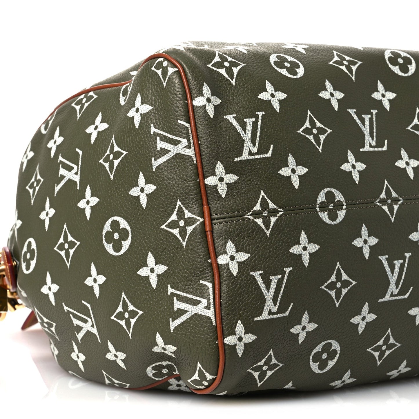 Calfskin Monogram Speedy P9 Bandouliere 40 Green Sancha