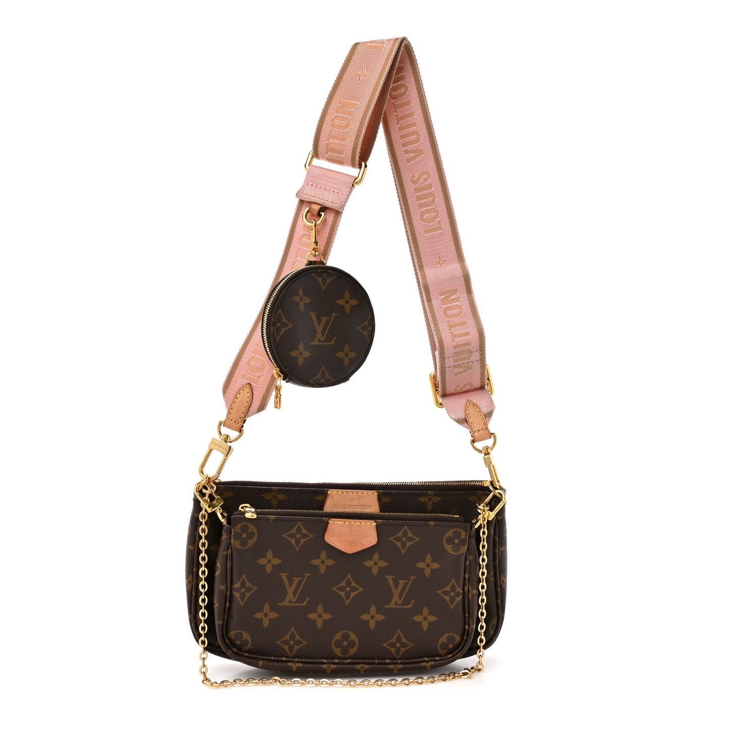 Monogram Multi Pochette Accessories Rose Clair