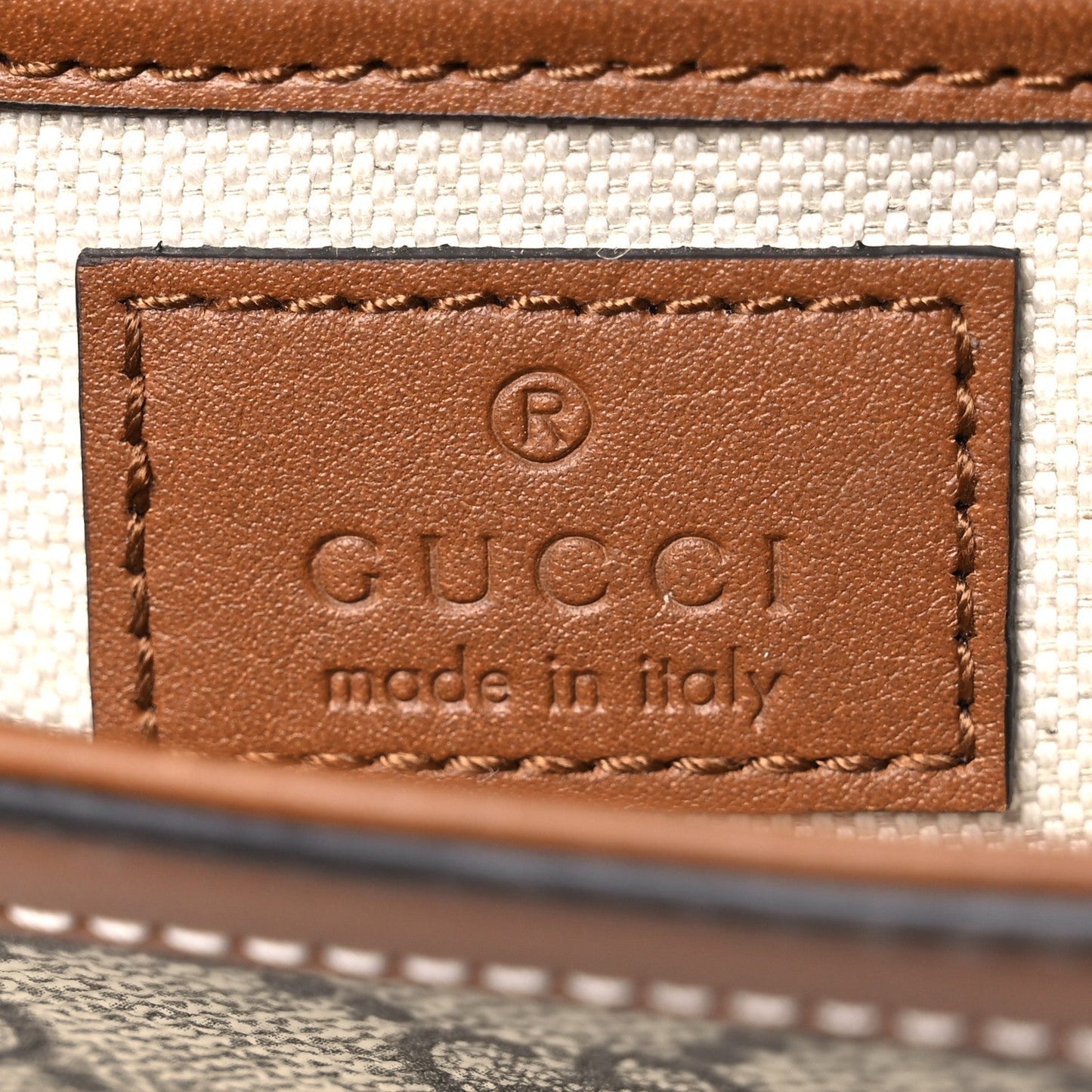 GG Supreme Monogram Duomo Lux Horsebit 1955 Soft Small Shoulder Bag Beige Ebony Sundial