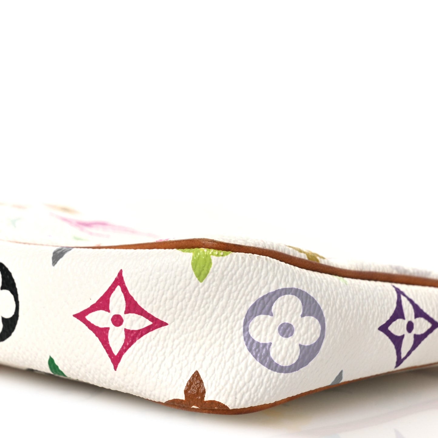 Monogram Multicolor Pochette Accessories White