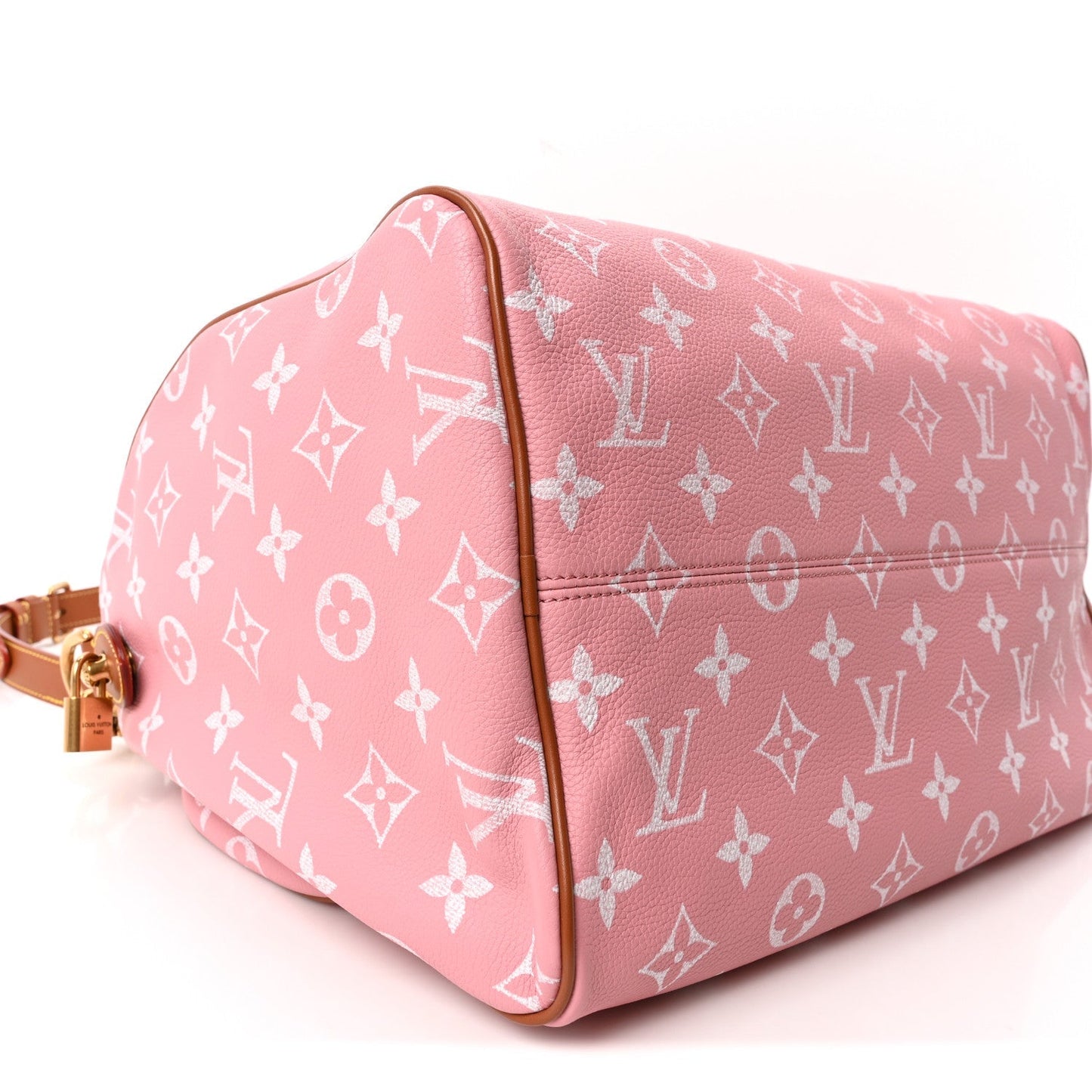 Calfskin Monogram Speedy P9 Bandouliere 40 Pink Sakura