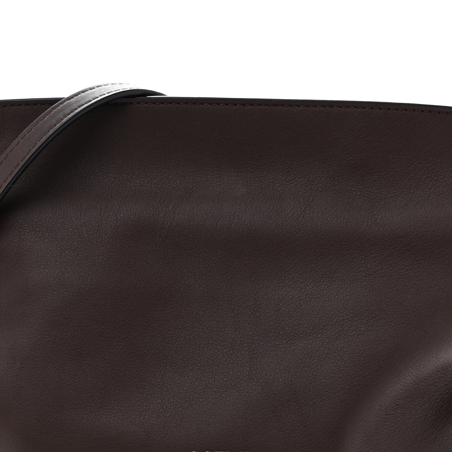 Calfskin Mini Flamenco Knot Clutch Chocolate