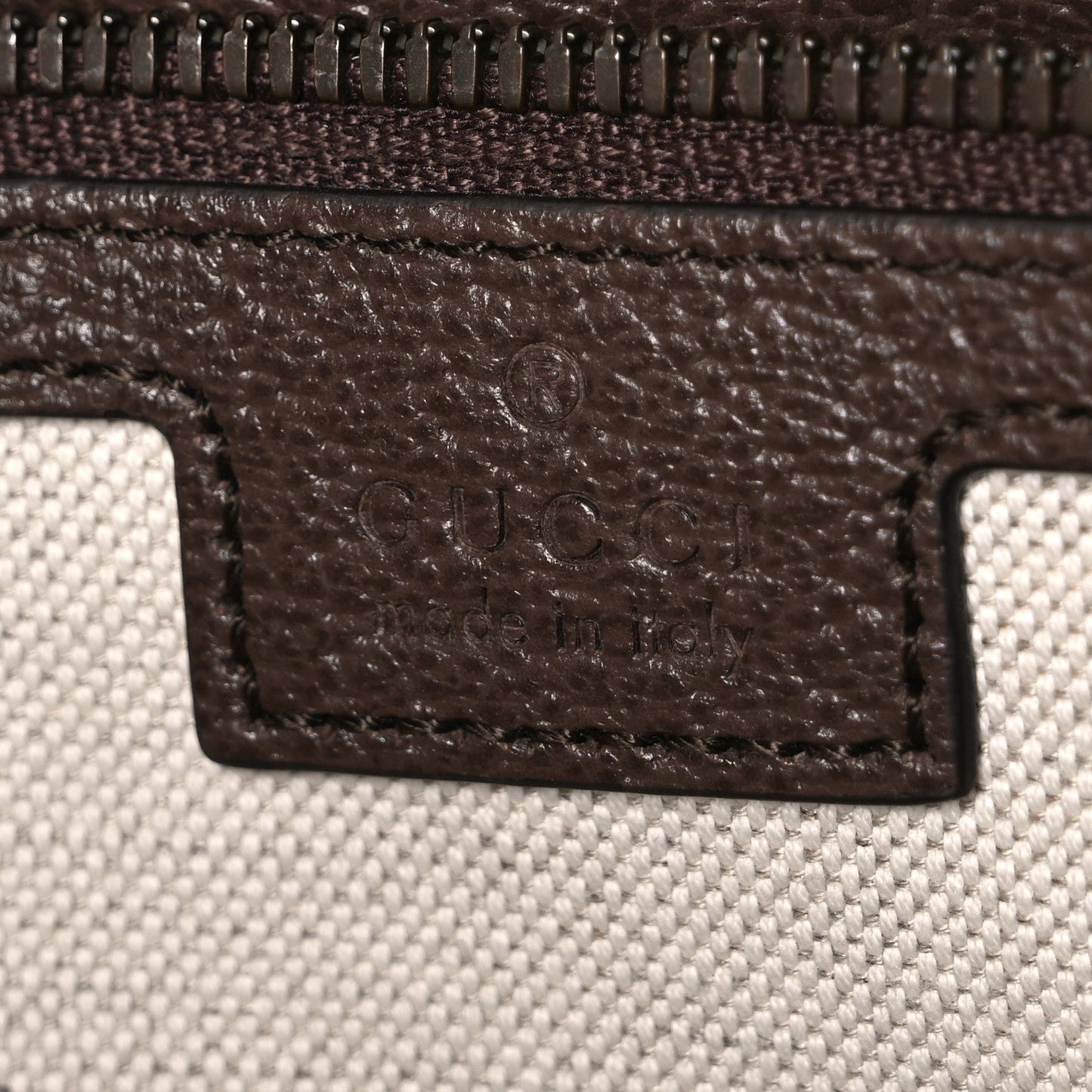 GG Supreme Monogram Textured Dollar Calfskin Web Medium Savoy Bowling Bag Beige Ebony New Acero