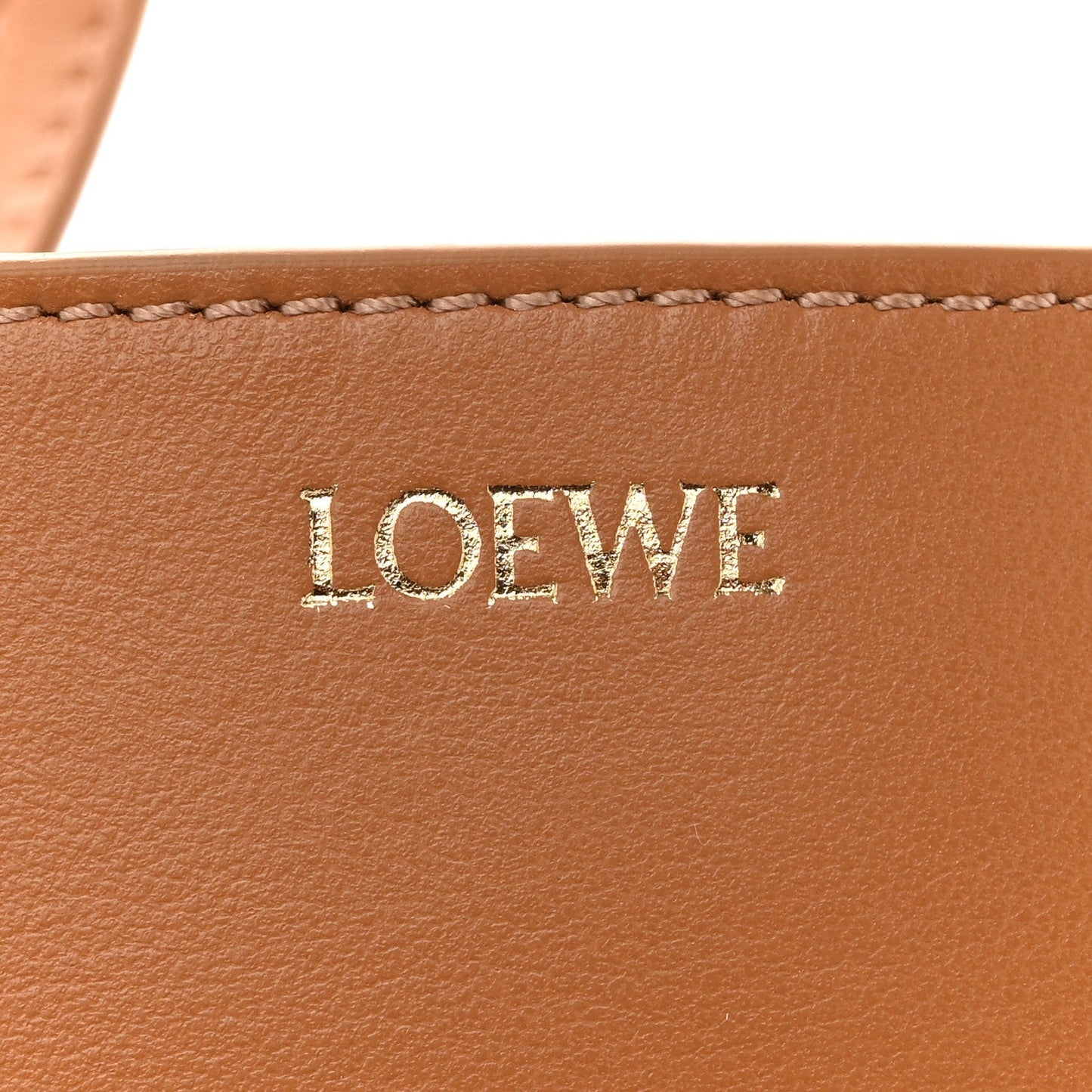 Shiny Calfskin Mini Puzzle Fold Tote Warm Desert