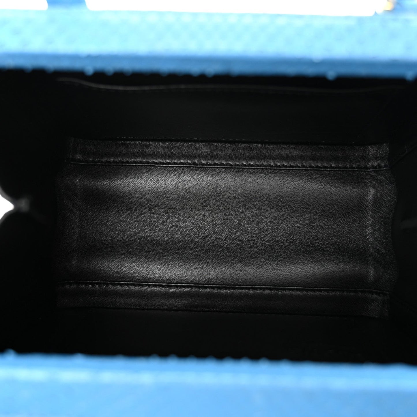 Snakeskin Small Postal Bag Sky Blue