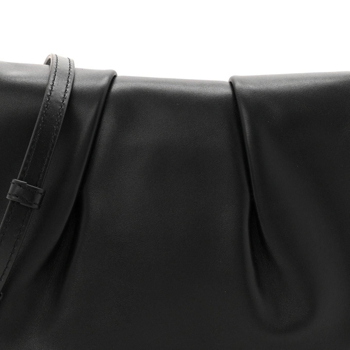 Shiny Nappa Calfskin Paseo Satchel Black