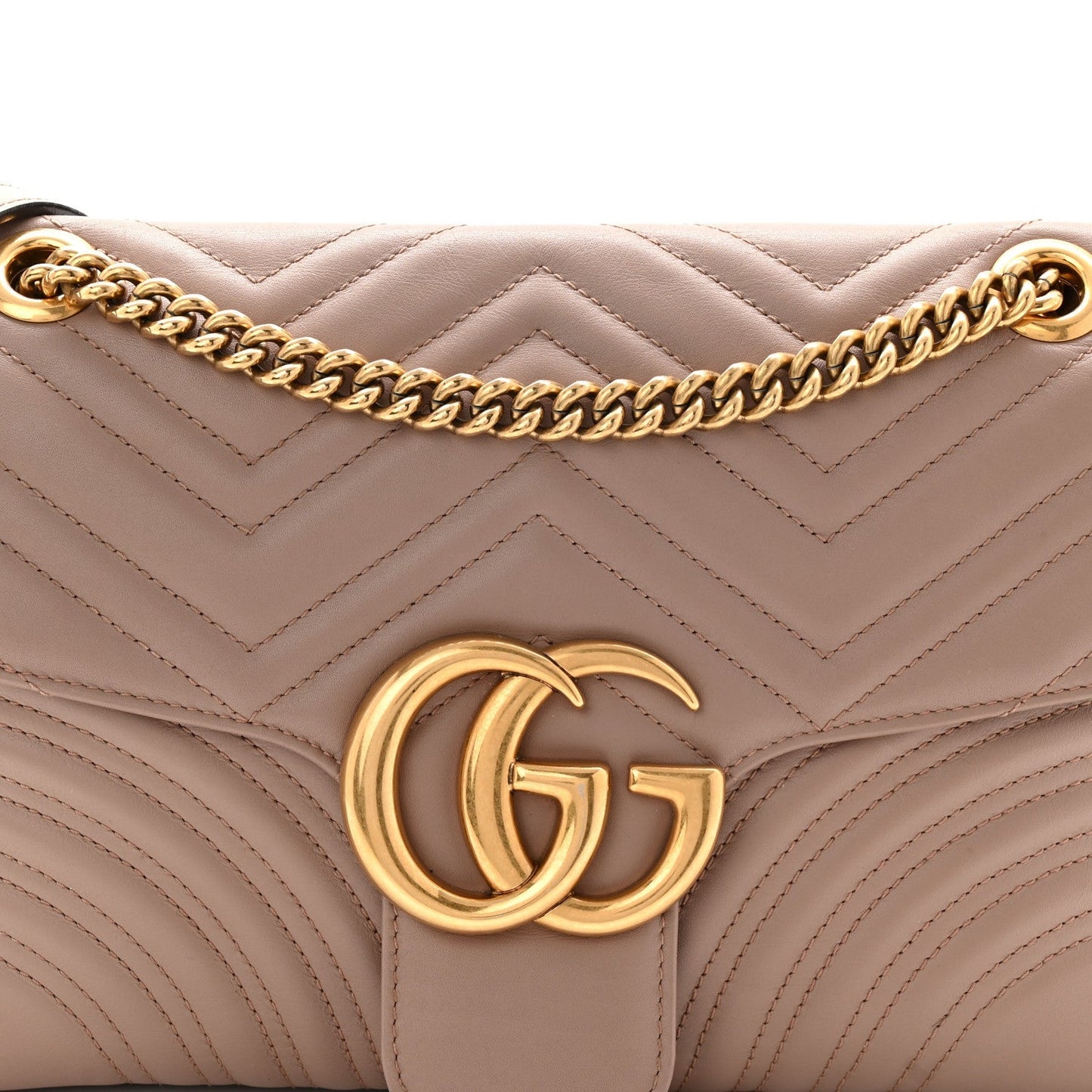 Calfskin Matelasse Medium GG Marmont Shoulder Bag Porcelain Rose