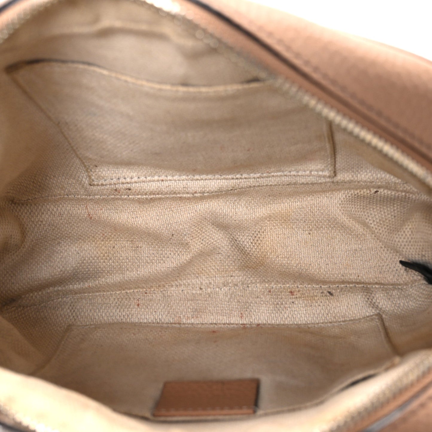 Pebbled Calfskin Small Soho Disco Bag Rose Beige