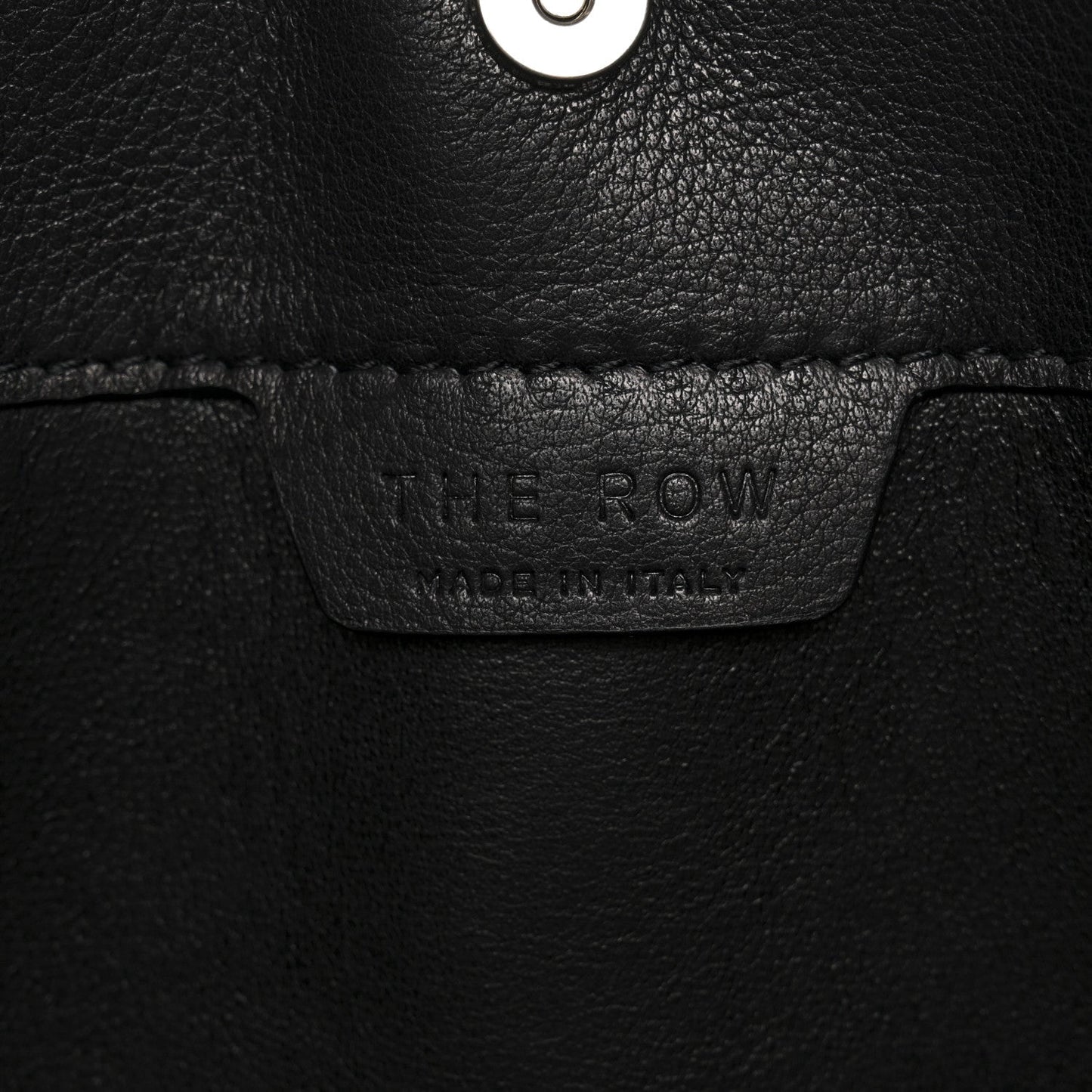 Polished Saddle Calfskin Small Alexia Bag Black