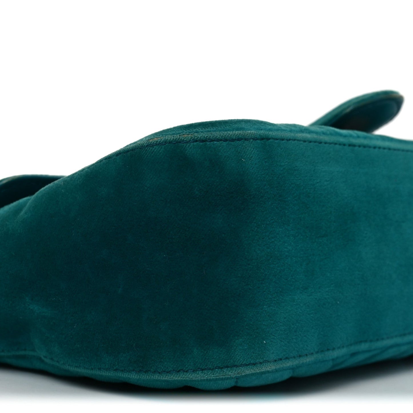 Velvet Matelasse Small GG Marmont Shoulder Bag Pavone Cyan
