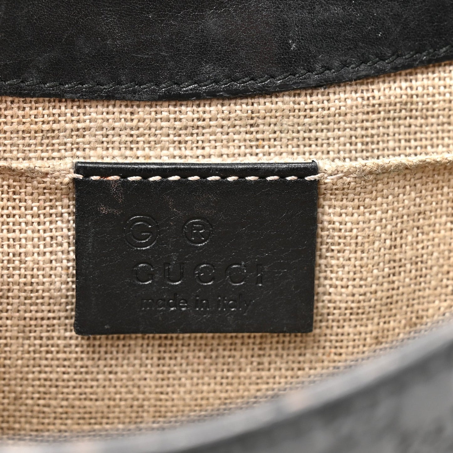 Microguccissima Mini Emily Chain Shoulder Bag Black