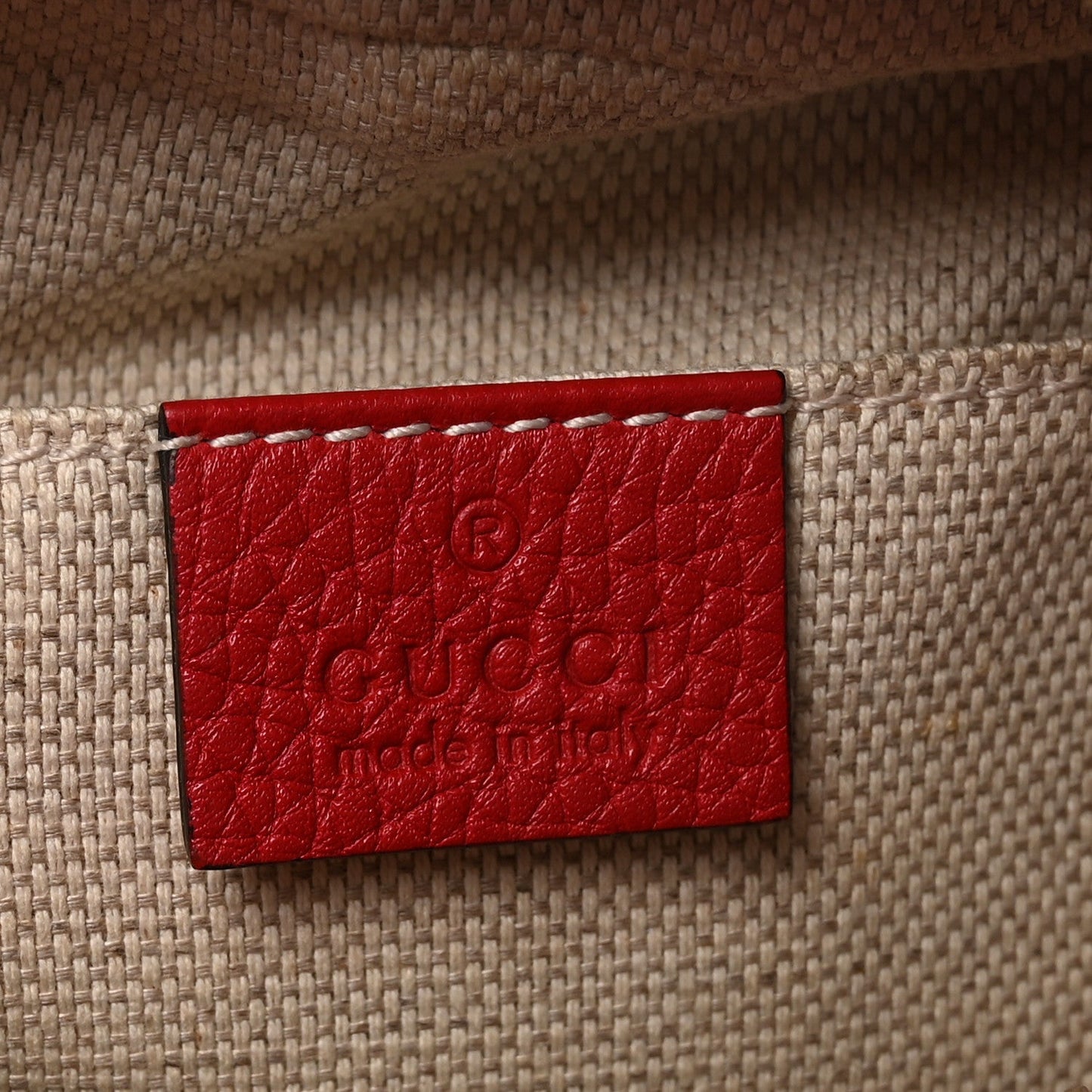 Pebbled Calfskin Small Soho Disco Bag Tabasco Red