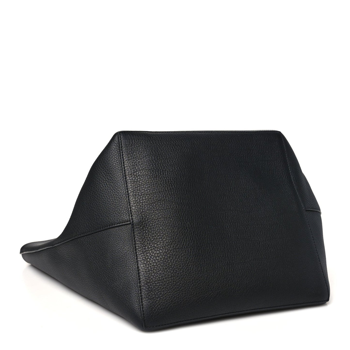 Grained Calfskin Park Tote Three Black