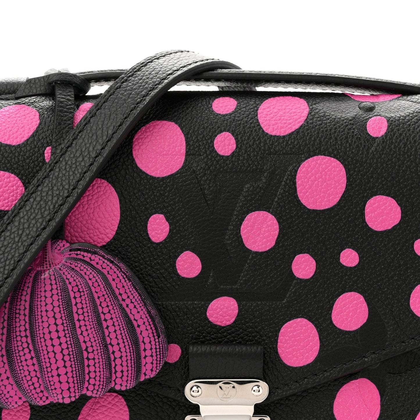 LV x YK Empreinte Monogram Giant Pochette Metis Black Fuchsia