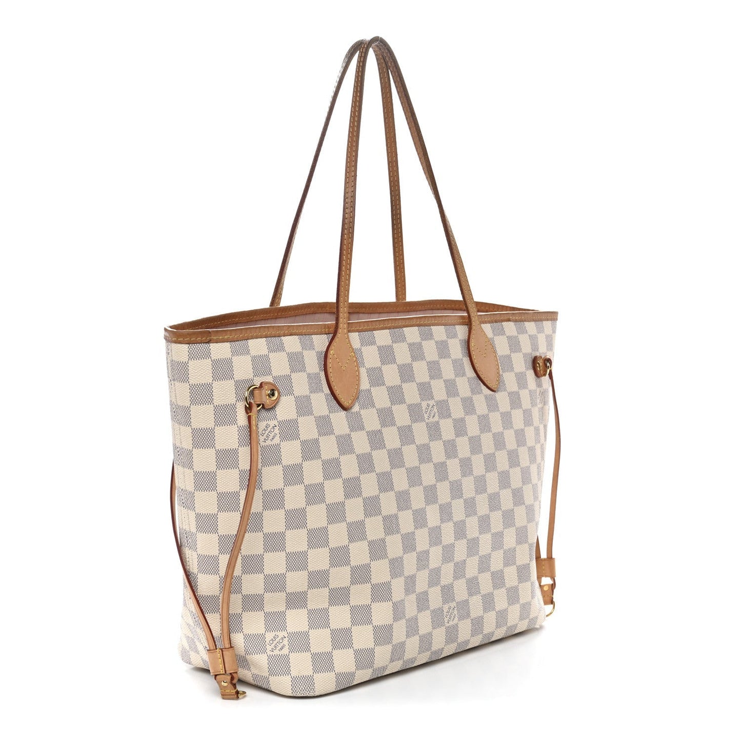 Damier Azur Neo Neverfull MM Rose Ballerine