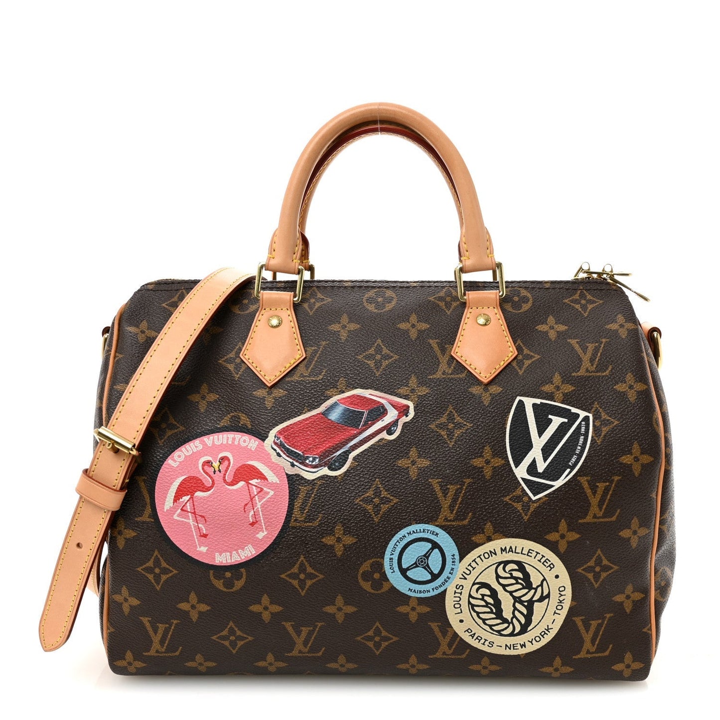 Monogram Patches Speedy Bandouliere 30