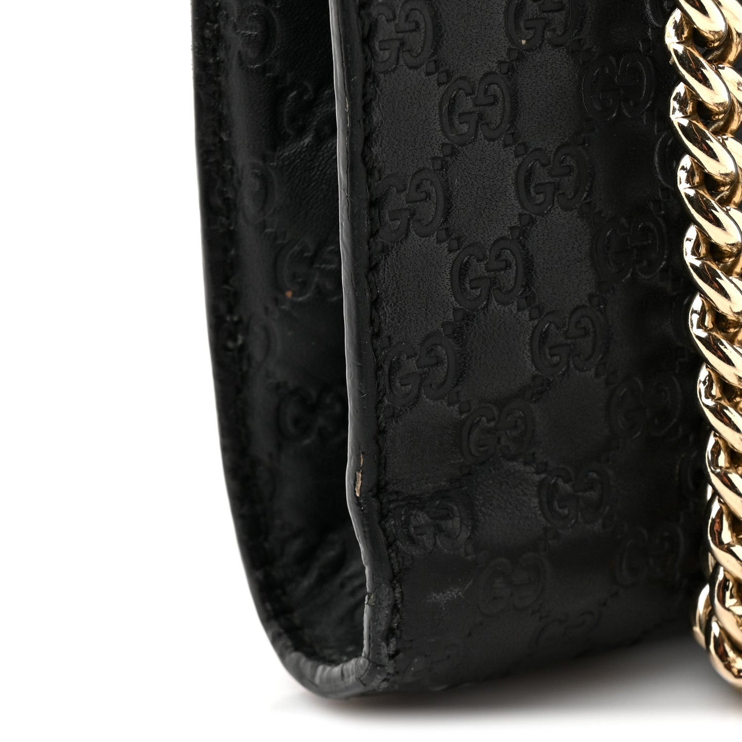 Microguccissima Mini Emily Chain Shoulder Bag Black