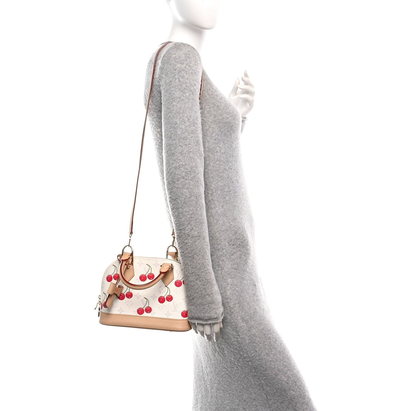 LV X TM Monogram Cerises Alma BB White