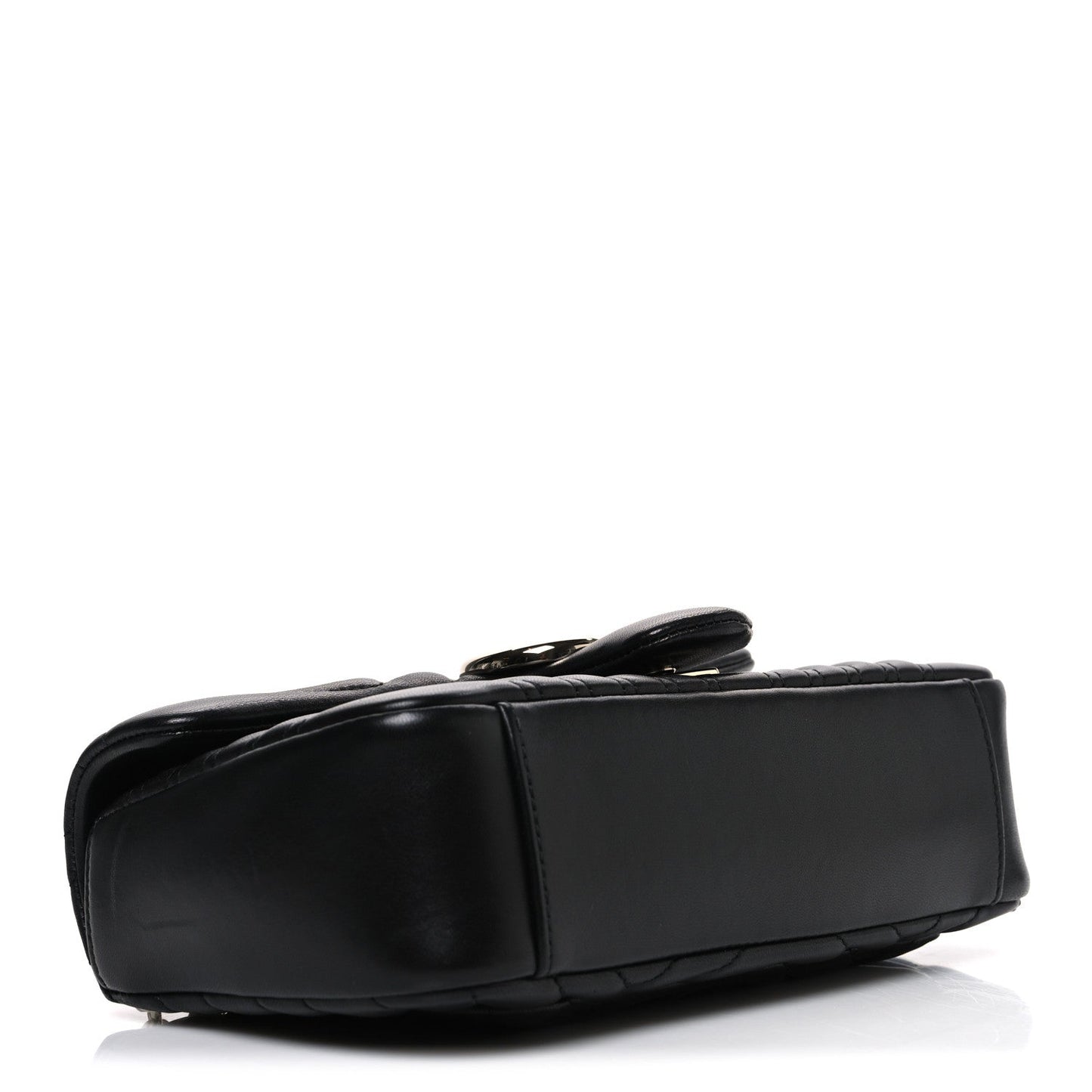 Lambskin Matelasse Medium GG Marmont Shoulder Bag Black
