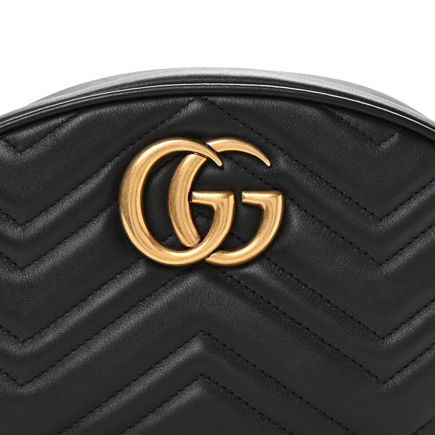 Calfskin Matelasse GG Marmont Belt Bag 95 38 Black