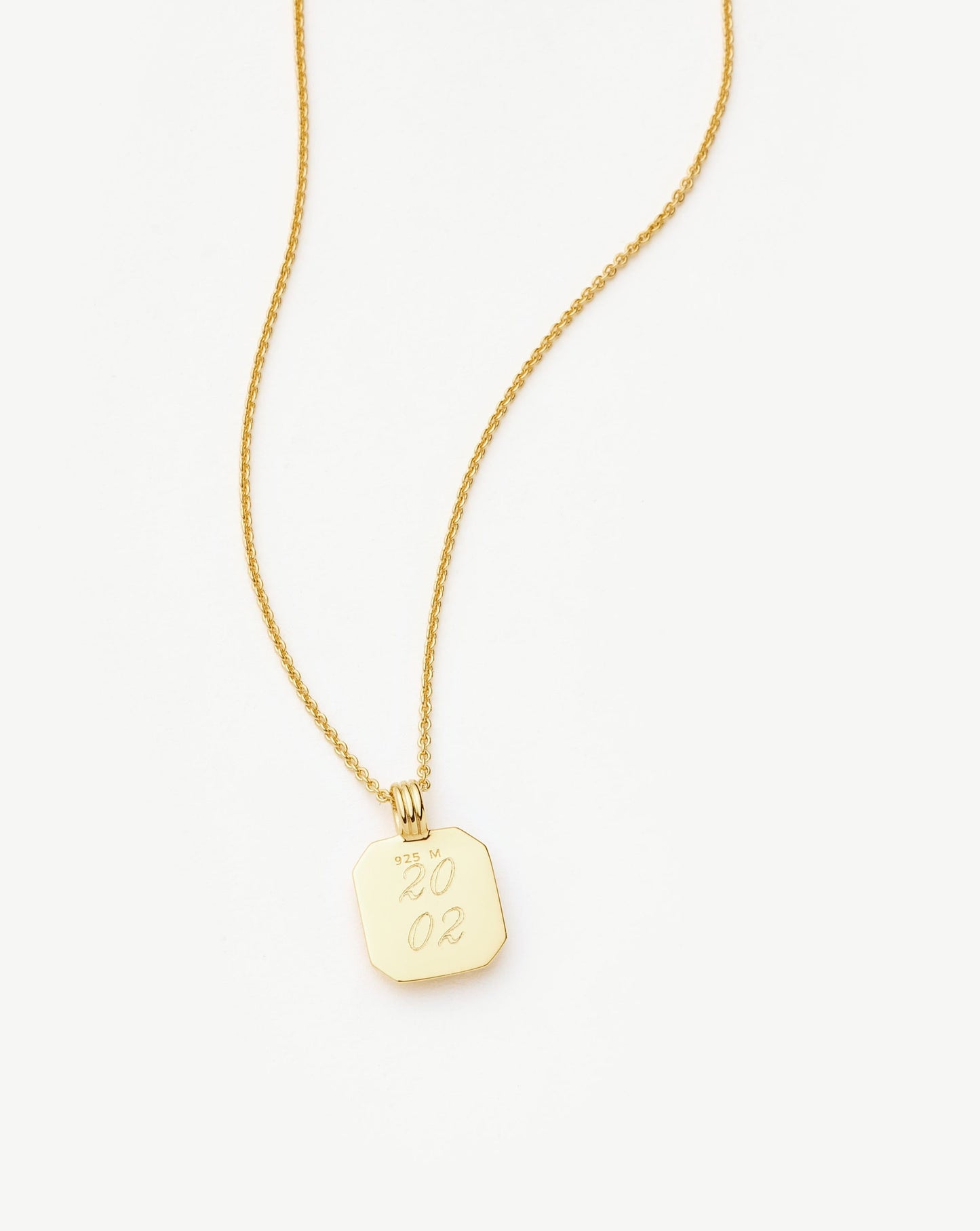 December Birthstone Pendant Necklace | 18k Gold Vermeil/Dyed Turquoise Magnesite