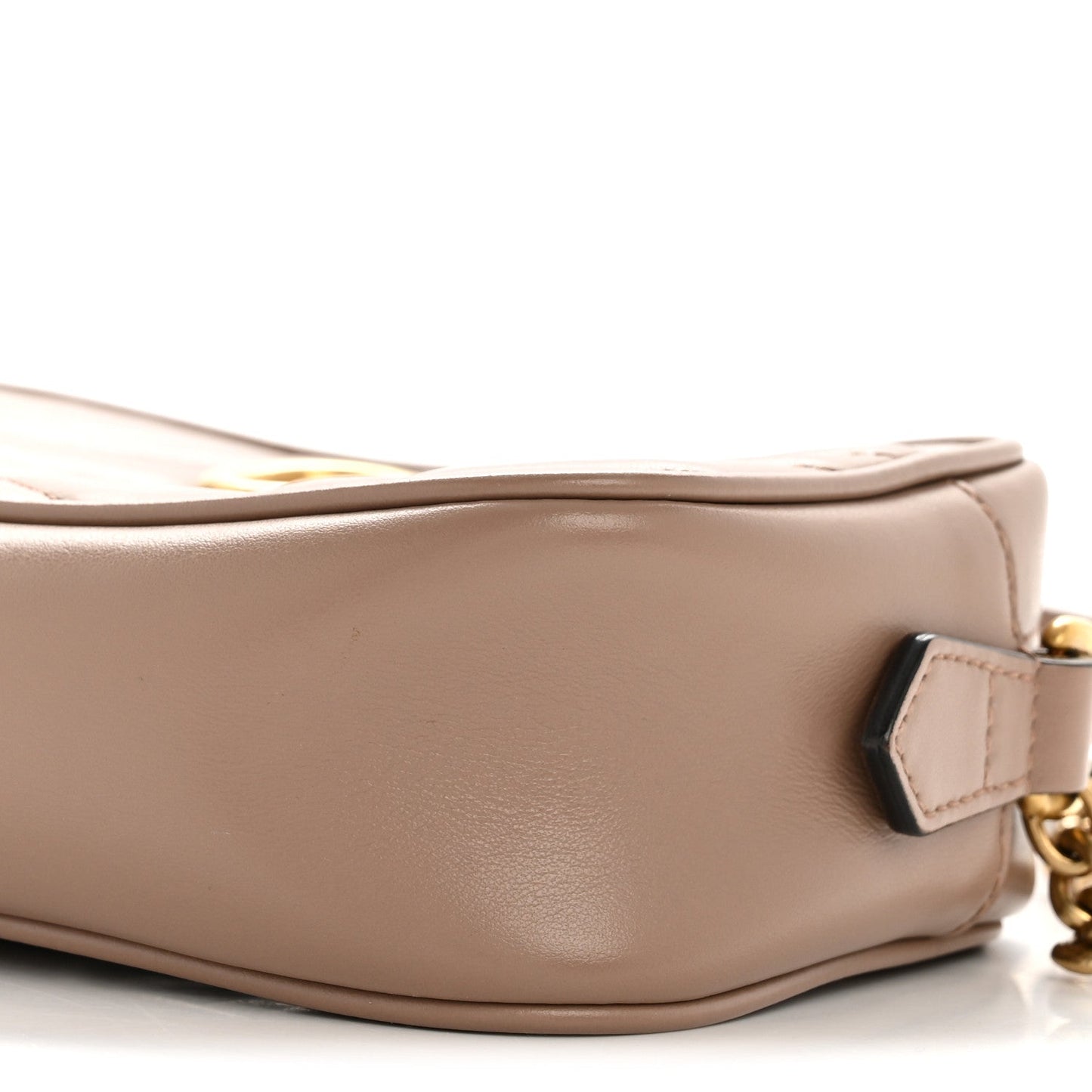 Calfskin Matelasse Mini GG Marmont Chain Shoulder Bag Porcelain Rose
