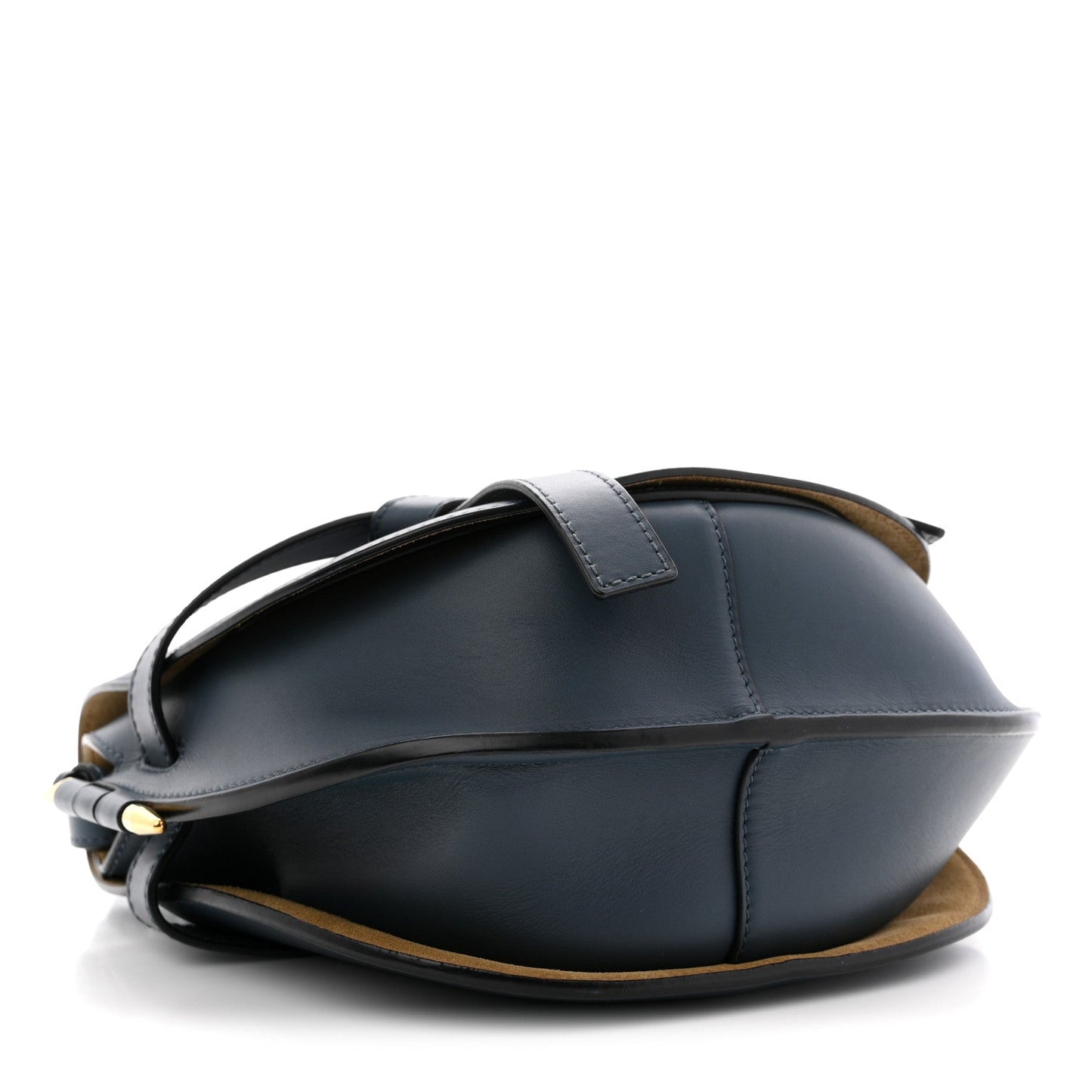 Calfskin Jacquard Small Gate Dual Bag Onyx Blue