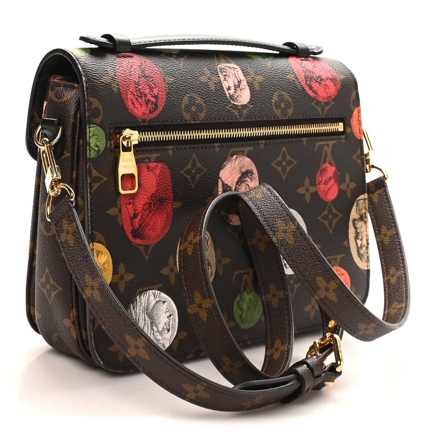 X FORNASETTI Monogram Cameo Pochette Metis