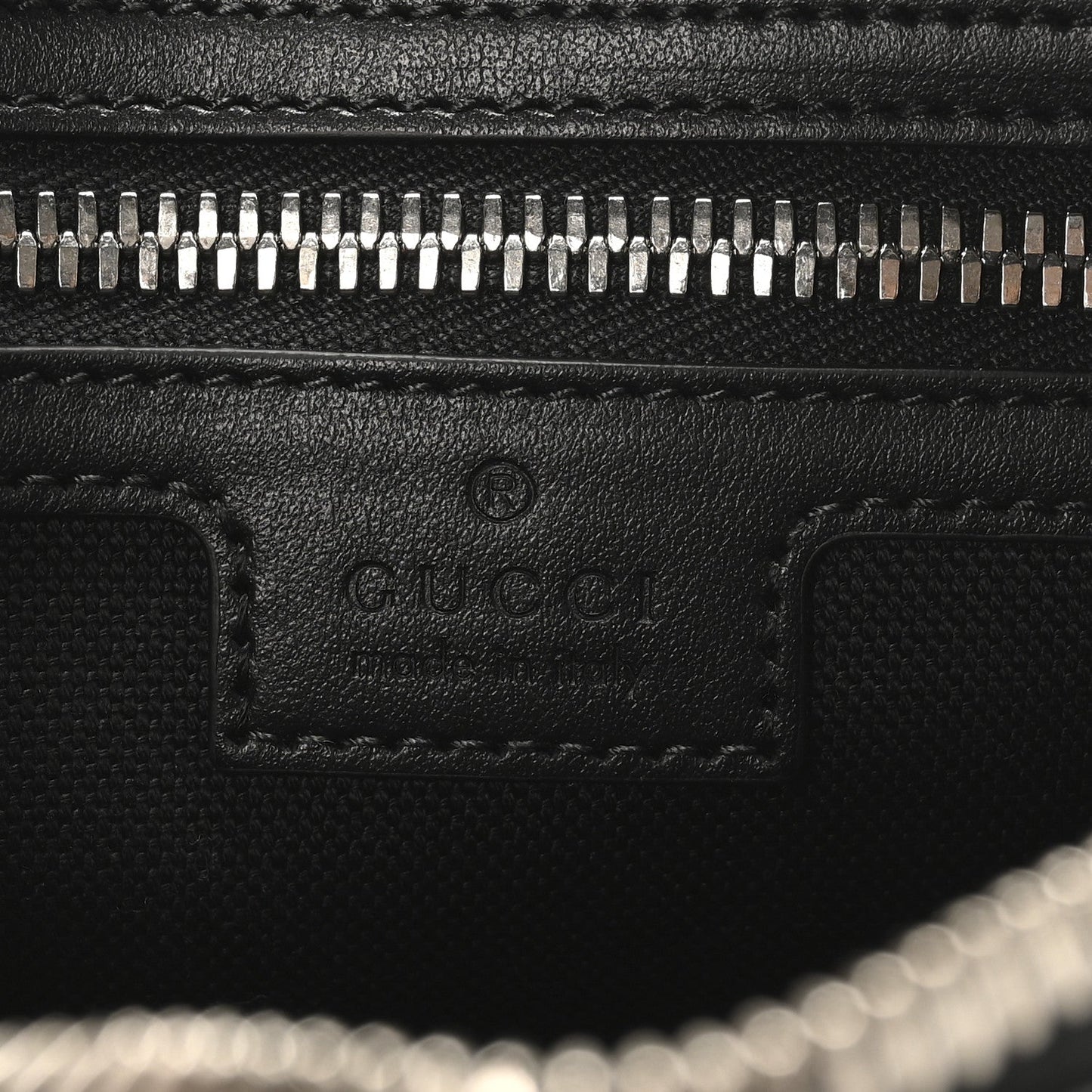 Soft GG Supreme Monogram Web Belt Bag Black Grey