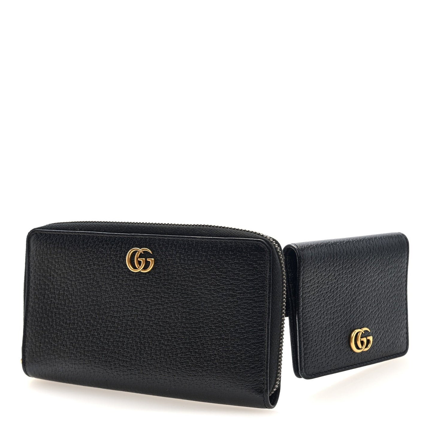 Calfskin GG Marmont Double Belt Bag 70 28 Black