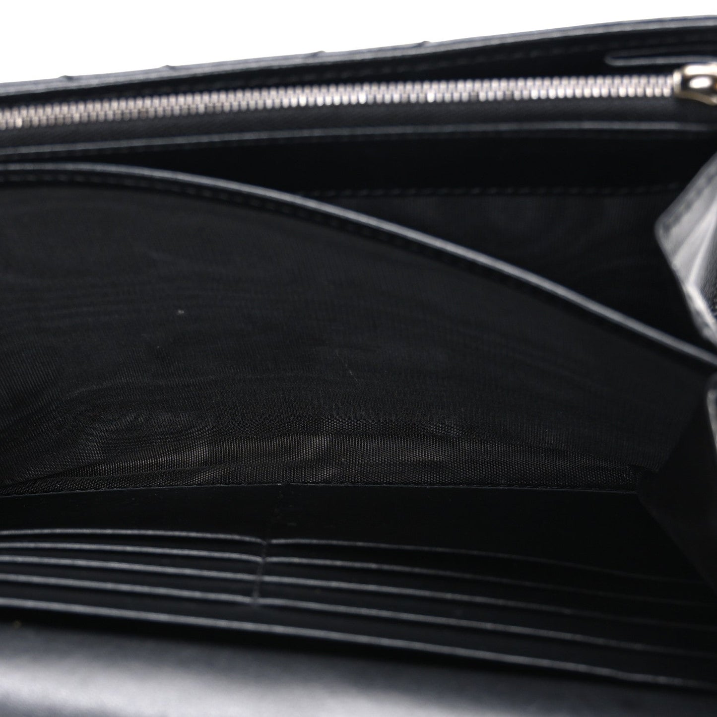 Calfskin Matelasse GG Marmont Chain Wallet Black