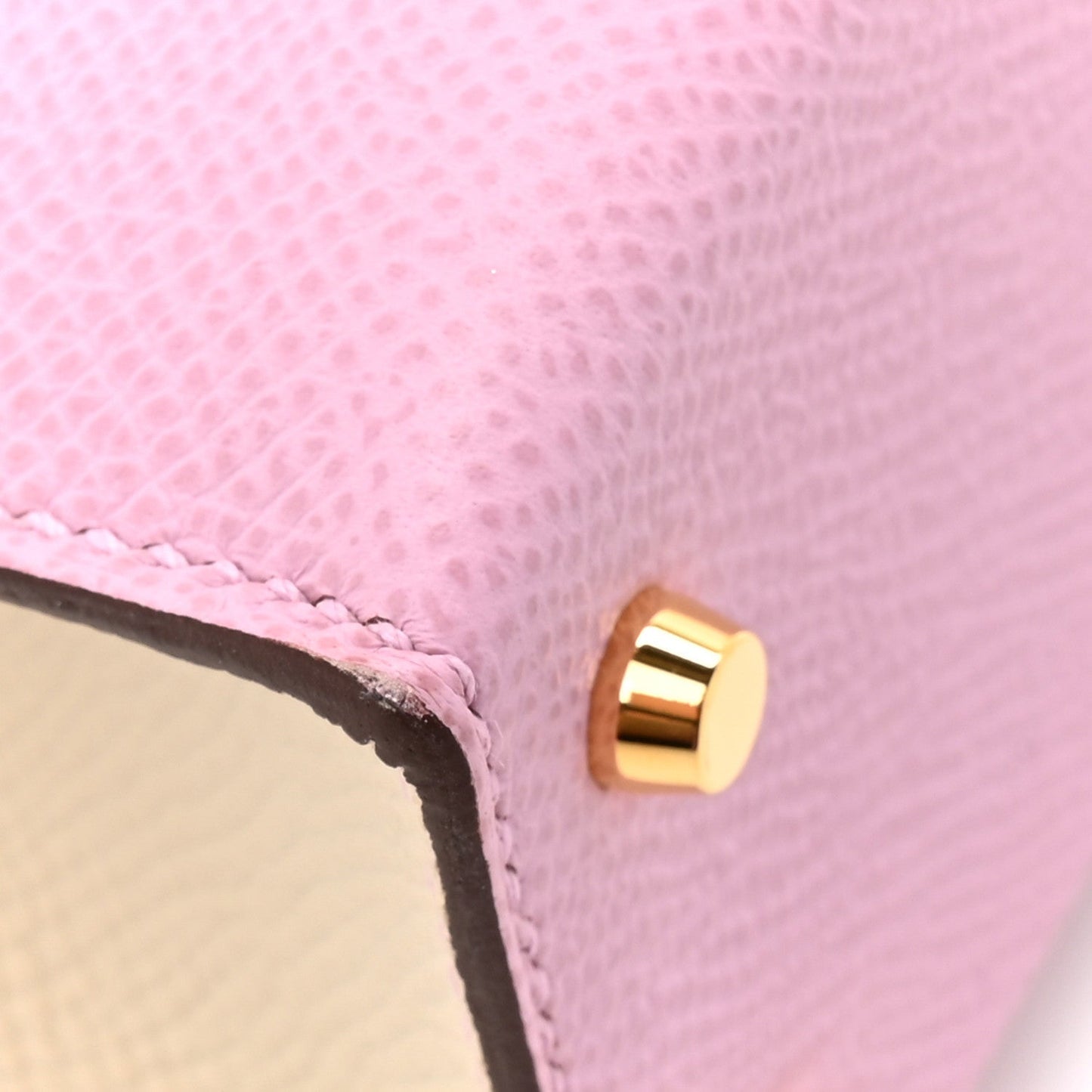 Epsom Horseshoe Mini Kelly Sellier 20 Mauve Sylvestre Craie