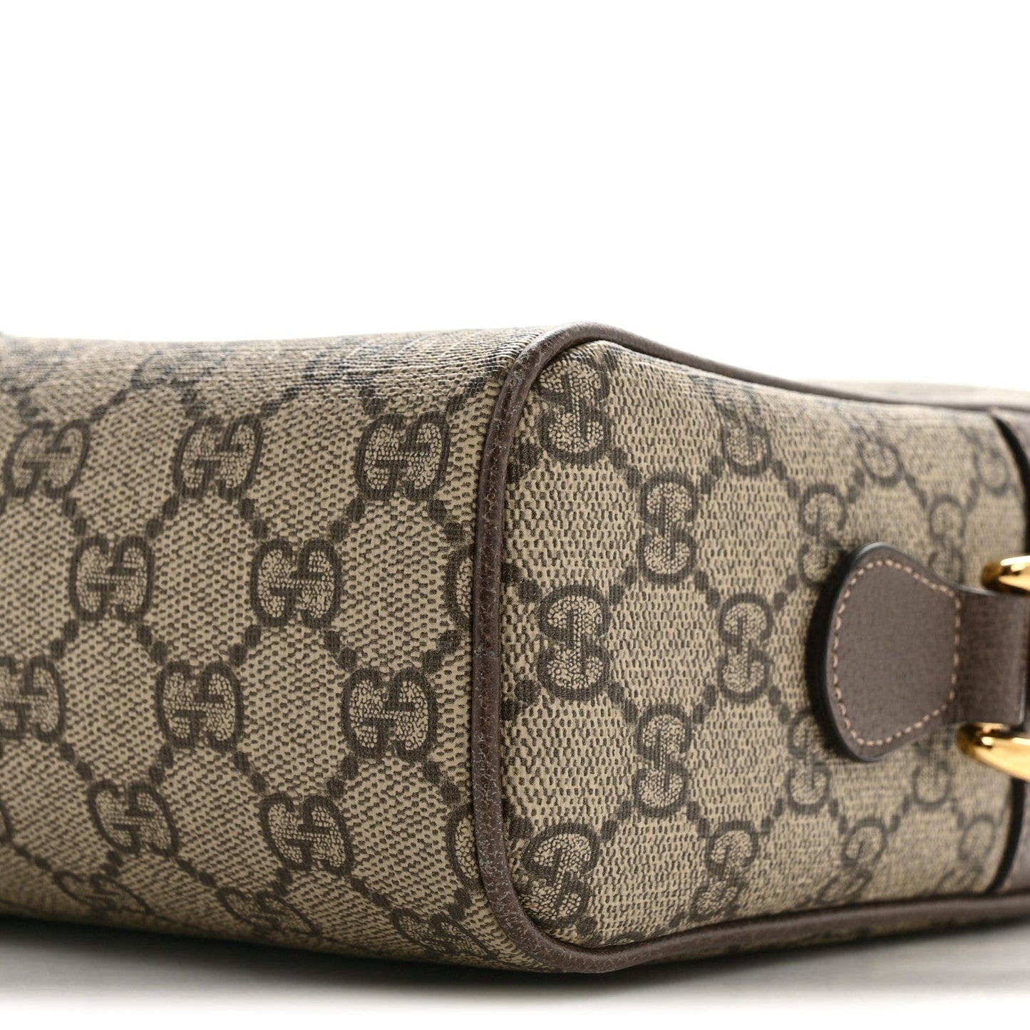GG Supreme Monogram Web Small Ophidia Shoulder Bag Brown