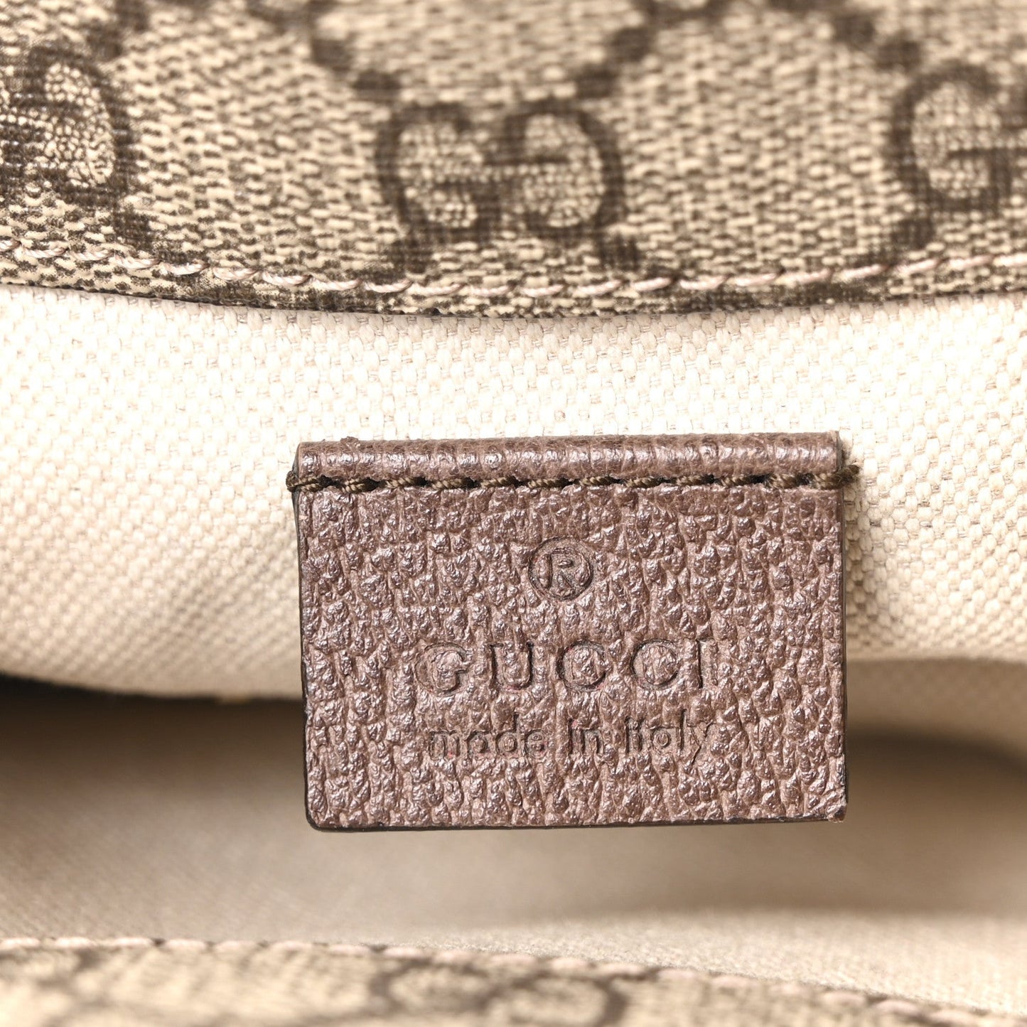 GG Supreme Monogram Web Small Neo Vintage Double Flap Messenger Bag Beige New Acero