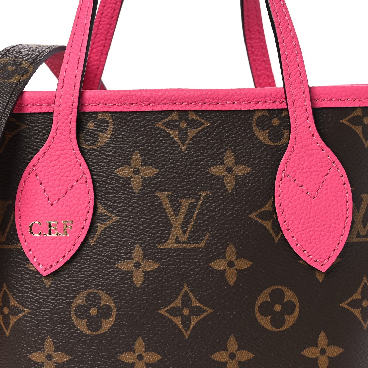 Monogram Neverfull Inside Out Bandouliere BB Rose Pondichery