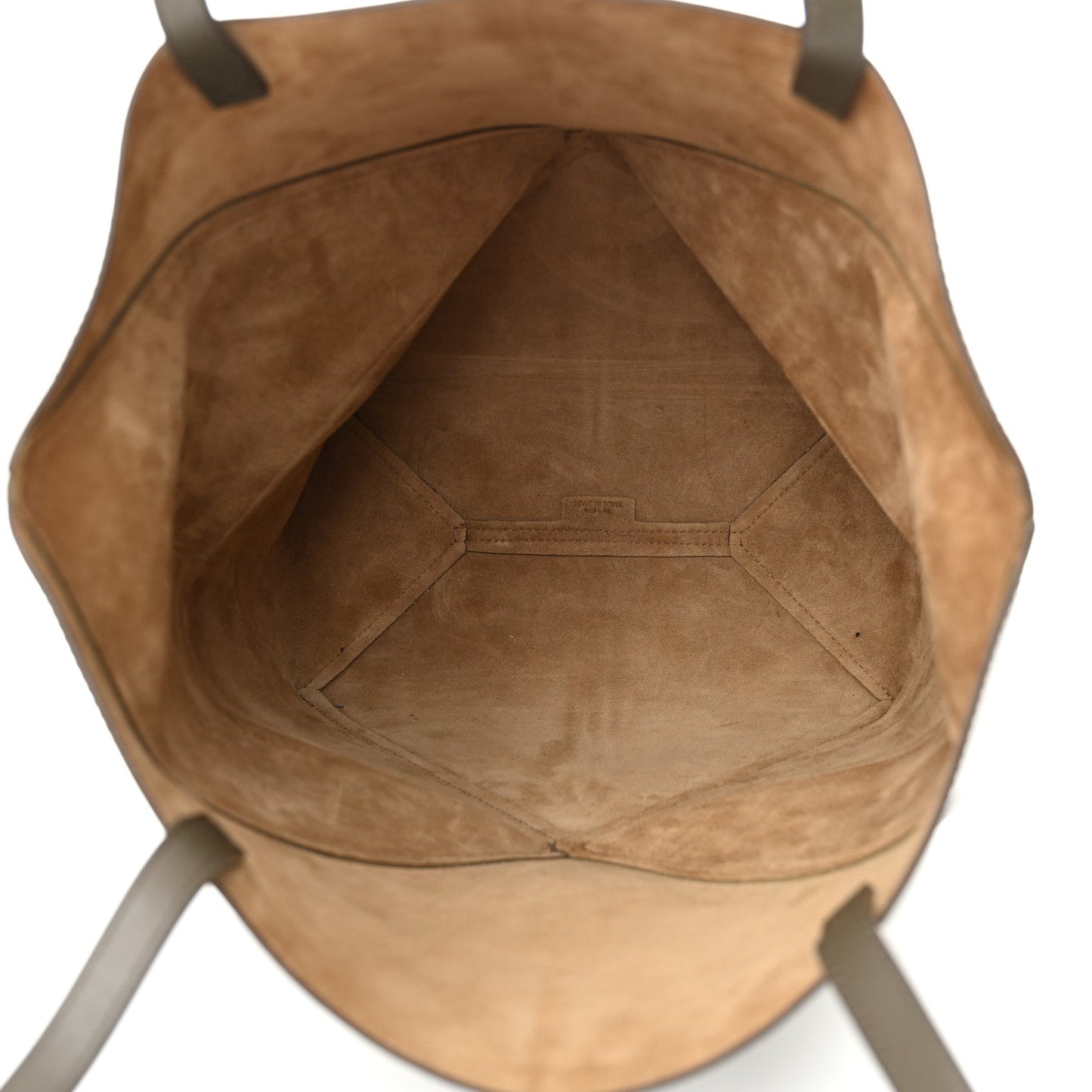 Shiny Calfskin Medium Puzzle Fold Tote Umber