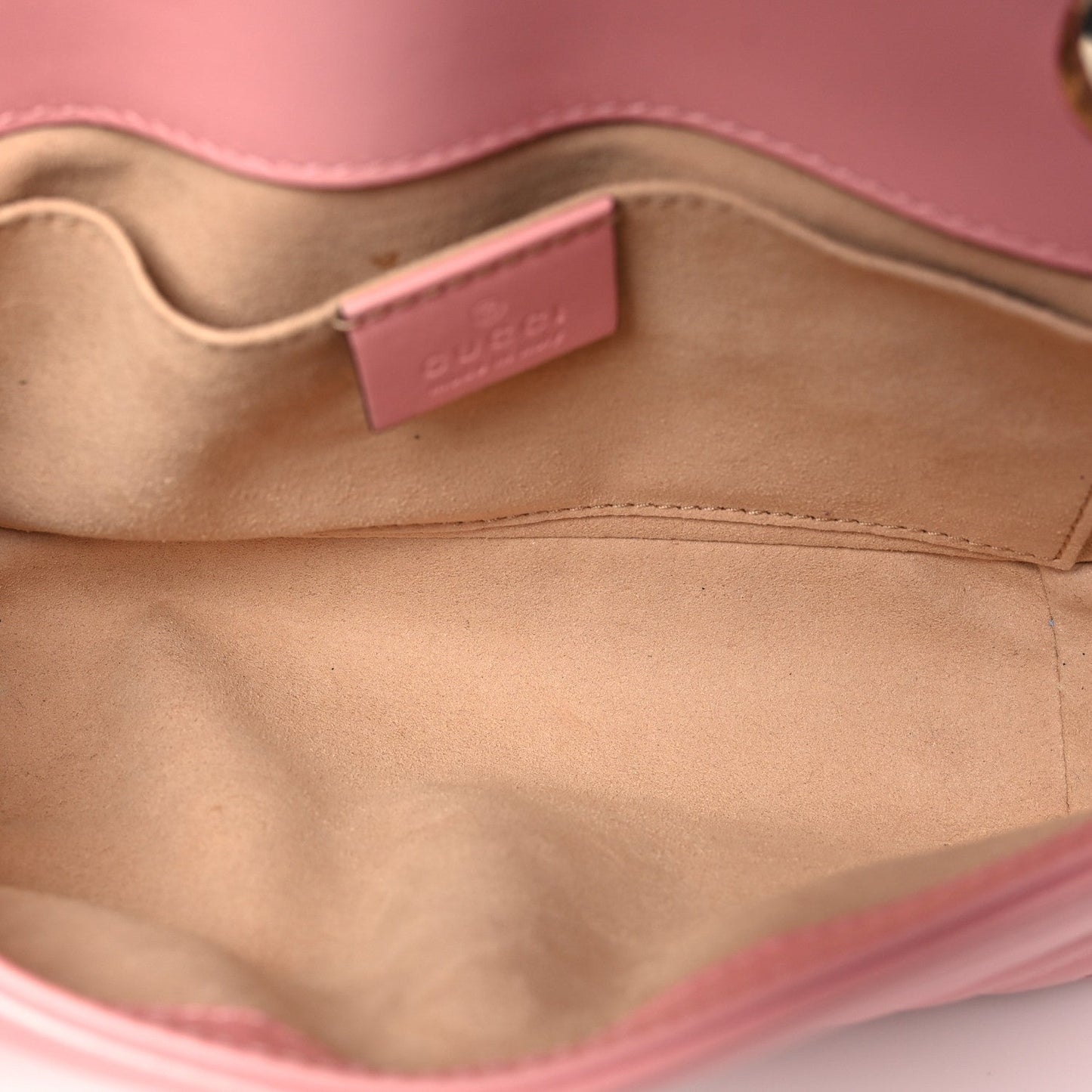 Calfskin Matelasse Mini GG Marmont Shoulder Bag  Wild Rose