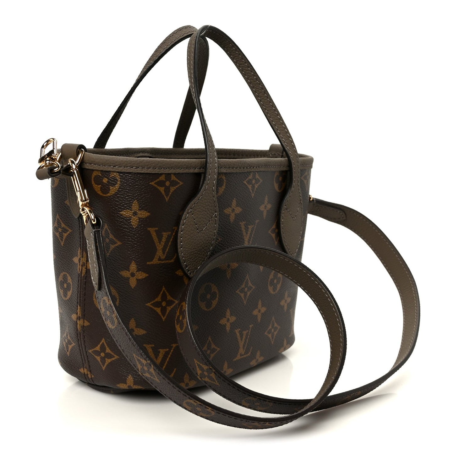 Monogram Neverfull Inside Out Bandouliere BB Dark Fango
