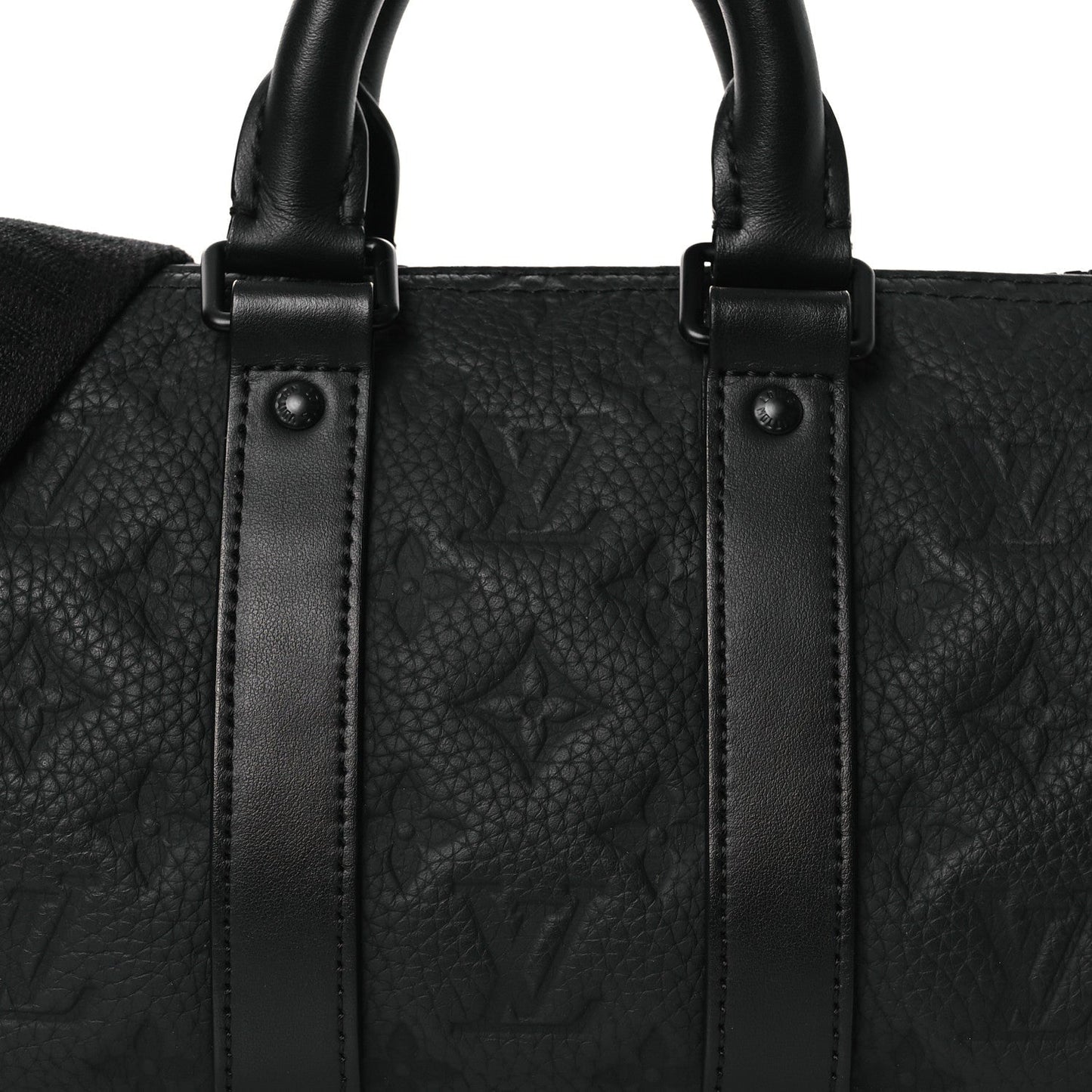 Monogram Taurillon Keepall Bandouliere 25 Black