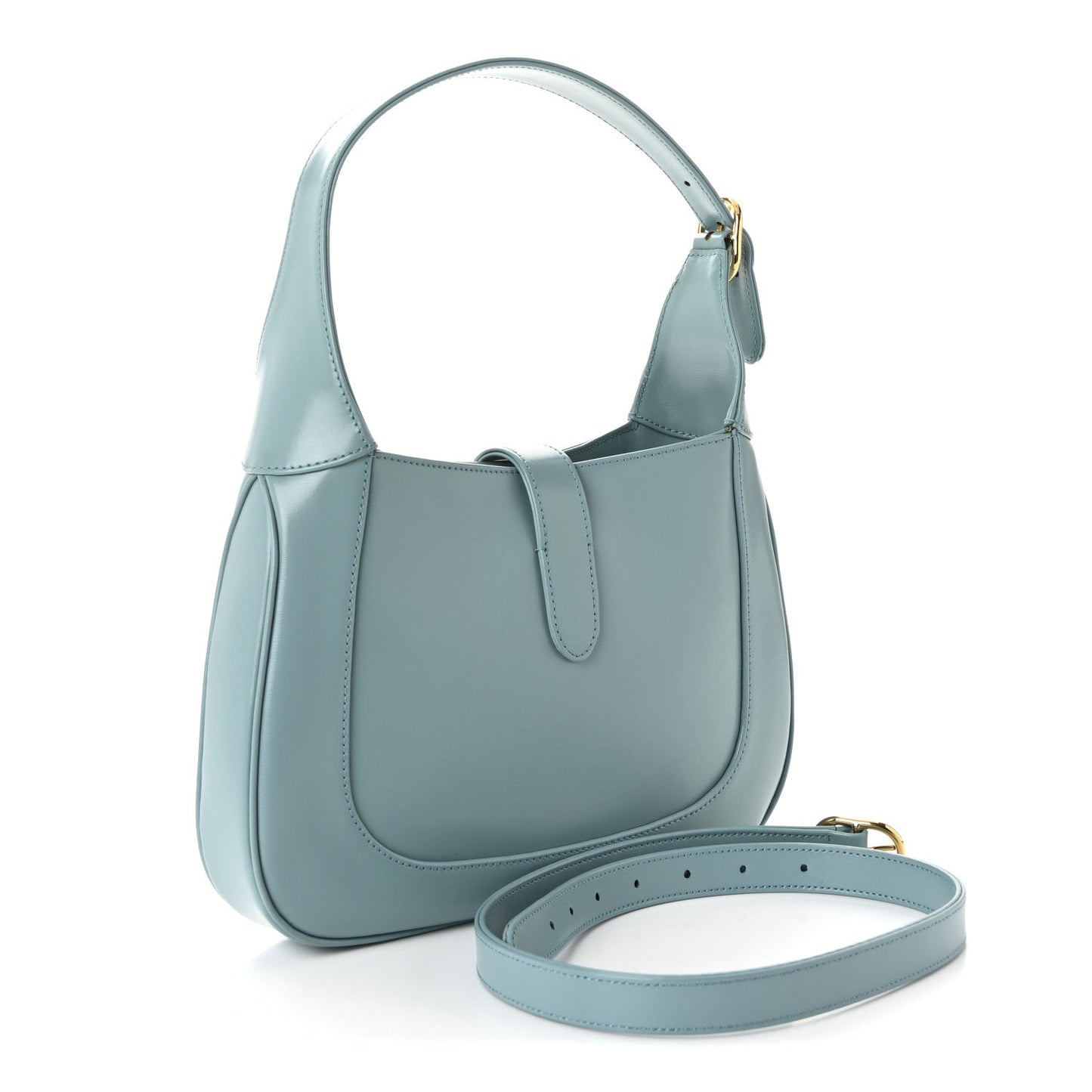 Boarded Dyana Lux Calfskin Small Jackie 1961 Hobo Dusty Azure