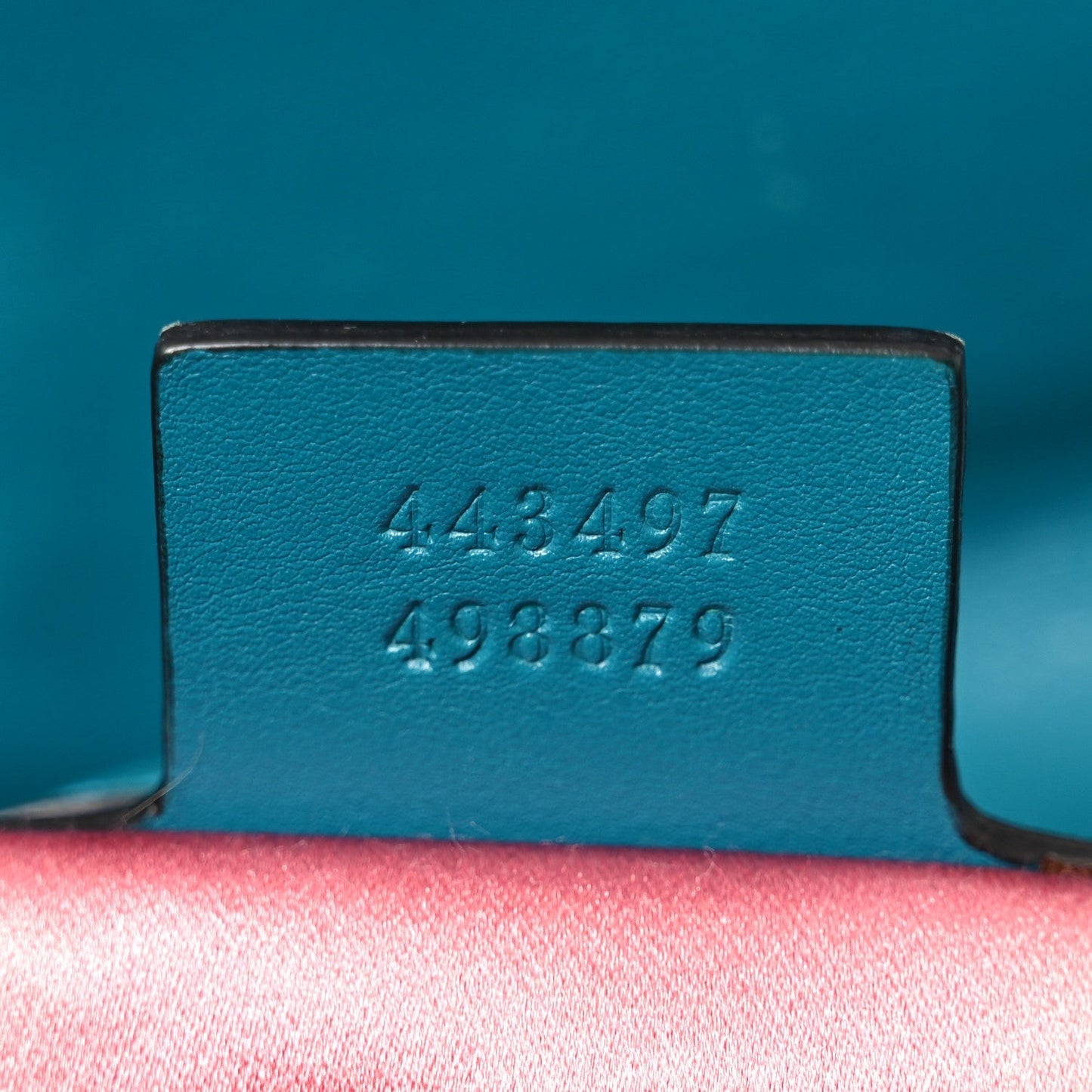 Velvet Matelasse Small GG Marmont Shoulder Bag Pavone Cyan